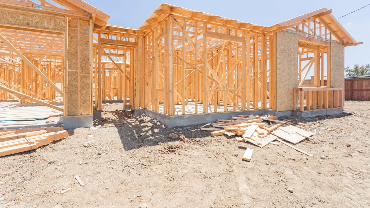 Construction job site with RadiusVision intrusion detection system
