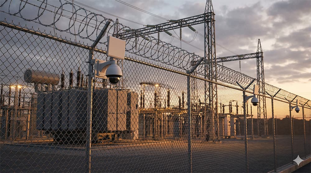 RadiusVision critical infrastructure protection system at an electrical substation