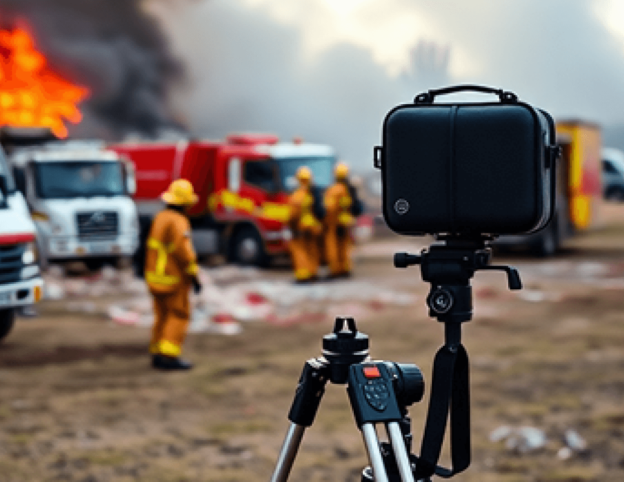 Emergency response deployment at an oil refinery with RadiusVision solar camera
