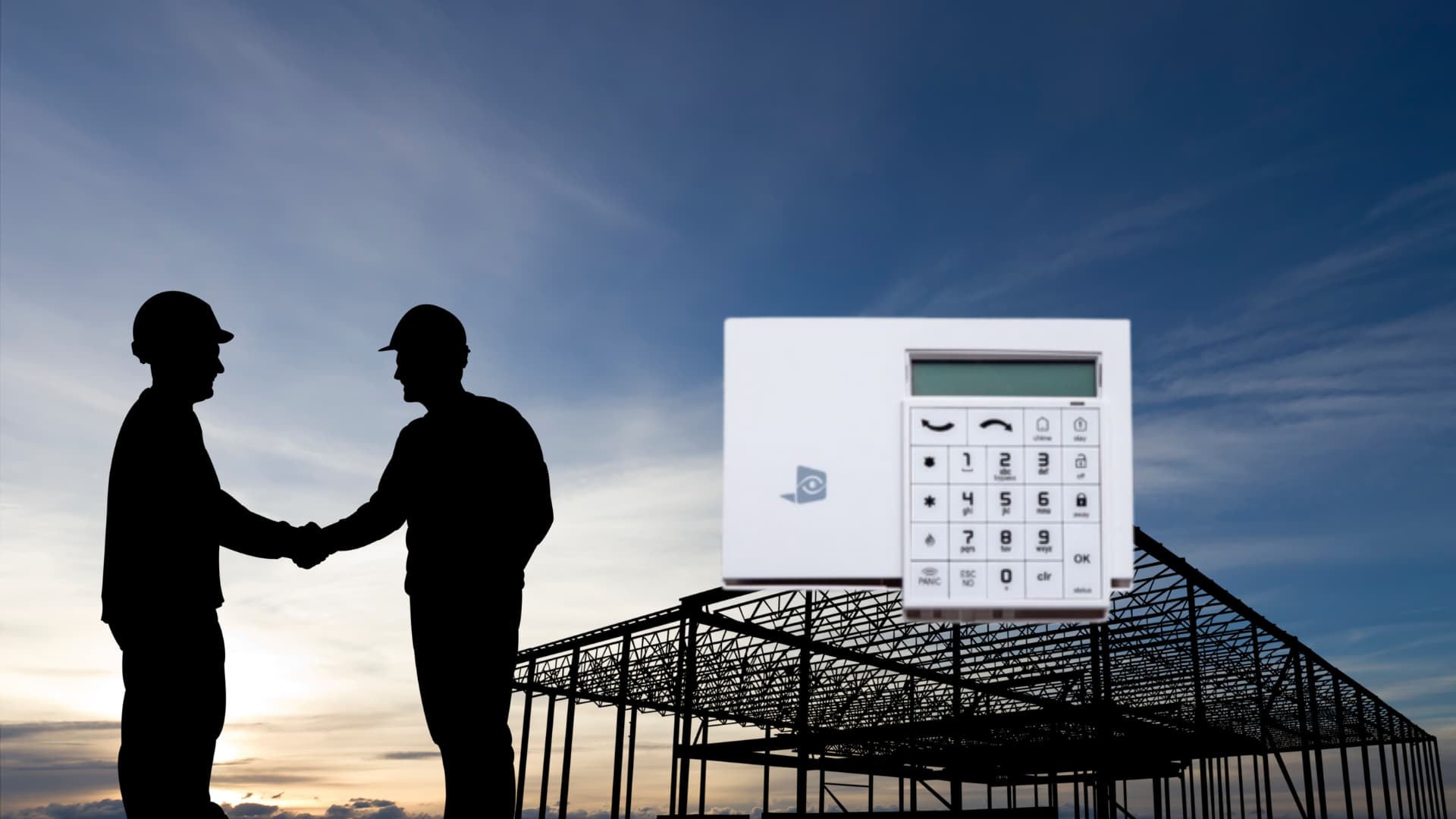 Videofied keypad used for arming and disarming video security systems